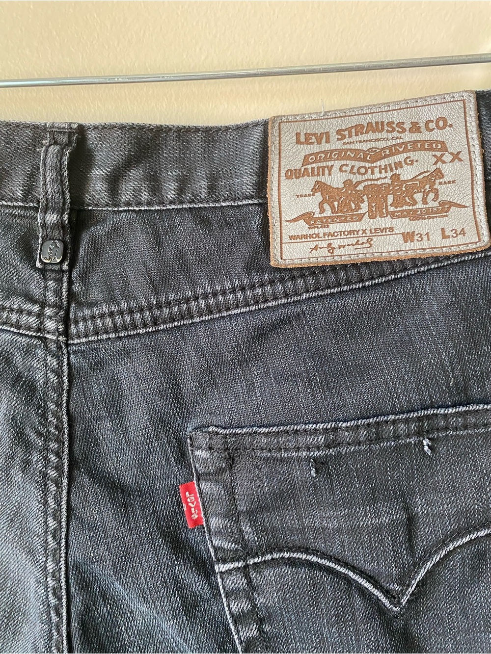Rare Andy Warhol Factory x Levis Private Stock Denim 31x34, 202 / 260 - Picture 4 of 16